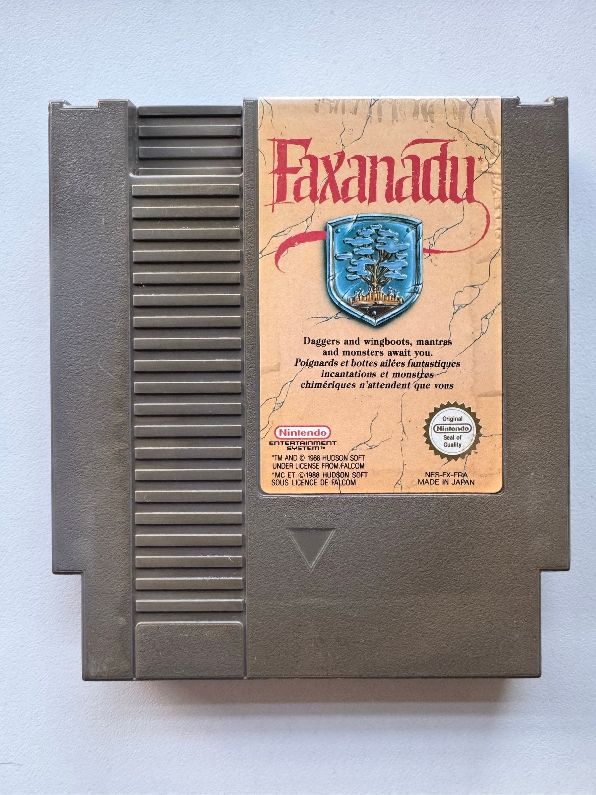 Faxanadu NES Game Cartridge - Klassiek Avontuur, Avontuur en Actie, Gebruikt, 1 speler, Ophalen of Verzenden