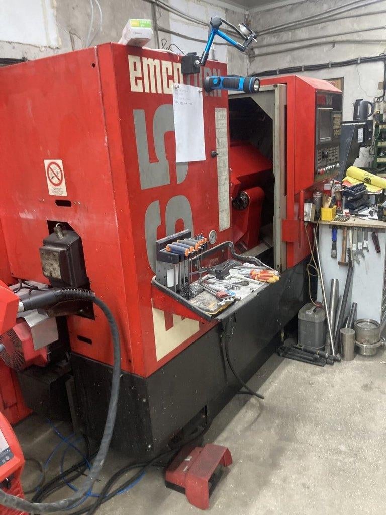 CNC lathe EMCO TURN E65, Ophalen, Gebruikt, Gereedschap of Toebehoren