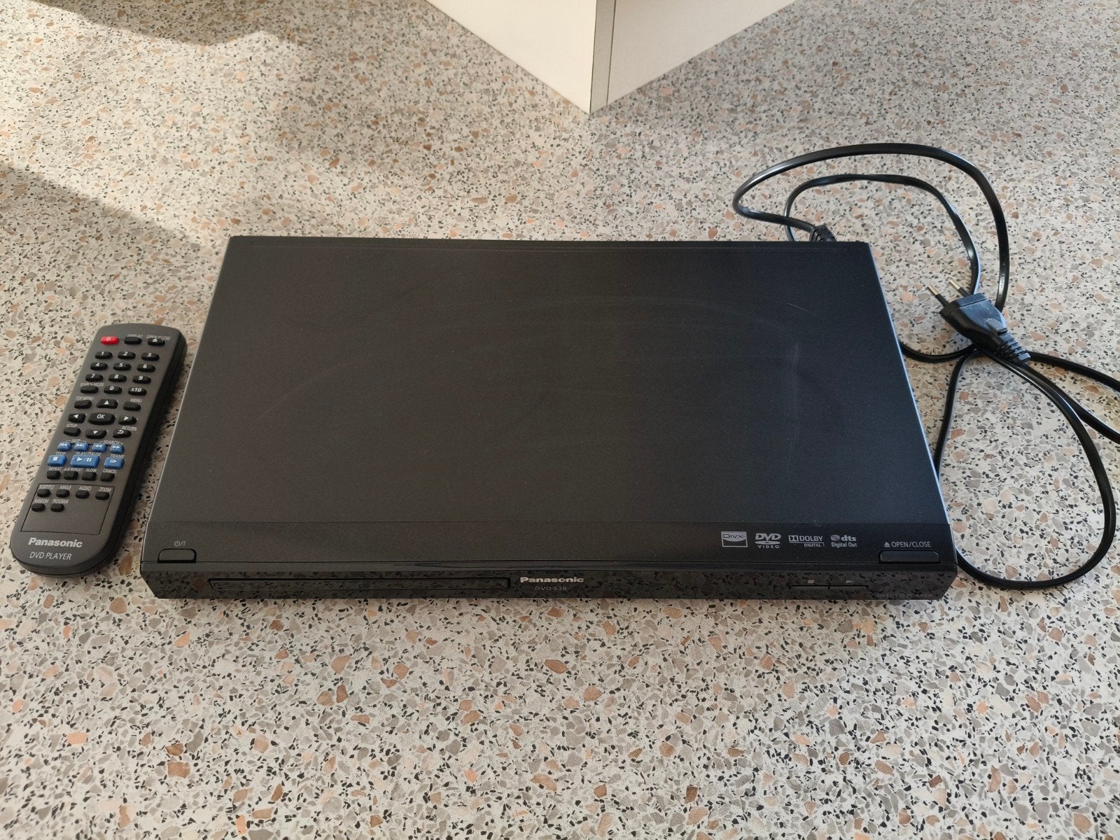 Panasonic DVD-speler DVD-S38 met afstandsbediening, Ophalen, Zo goed als nieuw, Dvd-speler, Panasonic