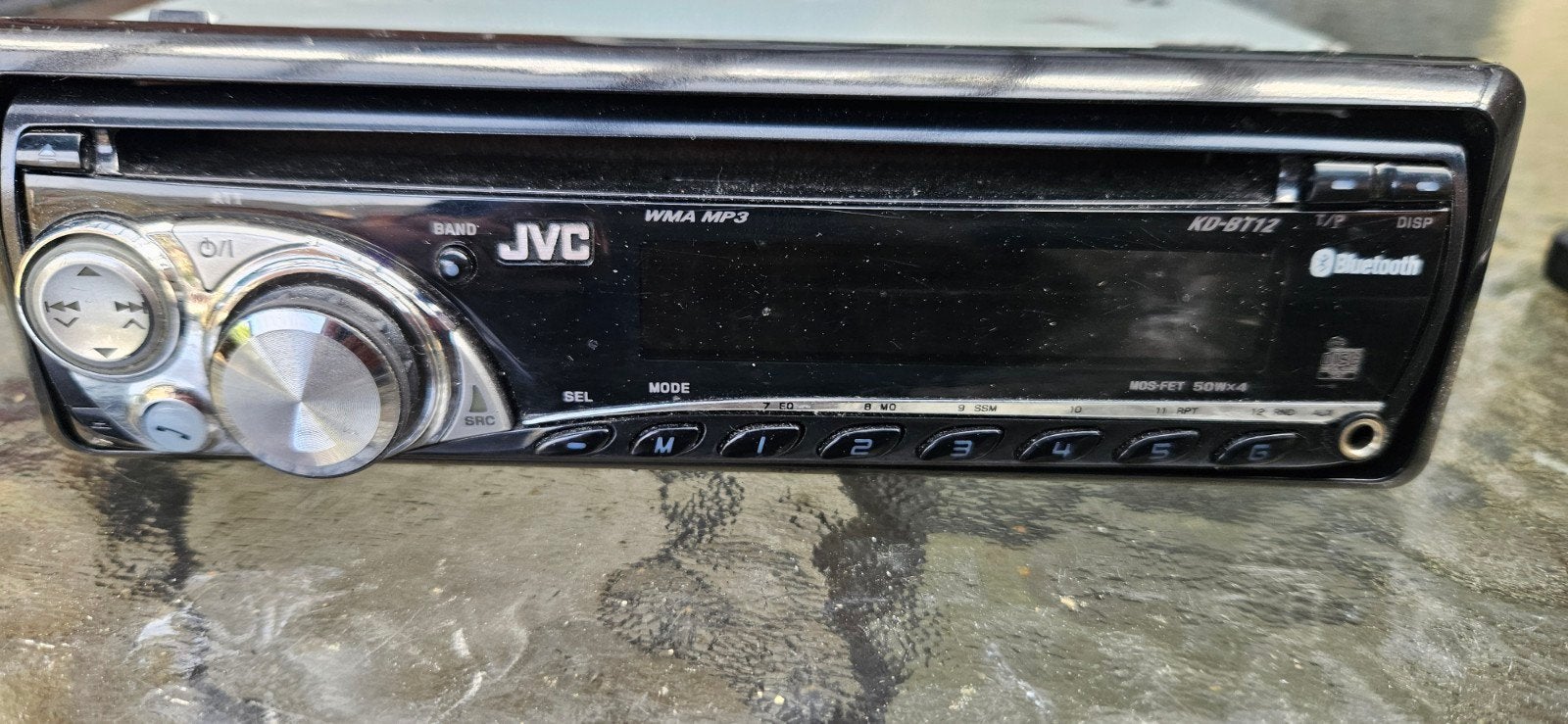 JVC KD-BT12 1DIN Autoradio met Bluetooth en CD-speler, Ophalen of Verzenden, Gebruikt