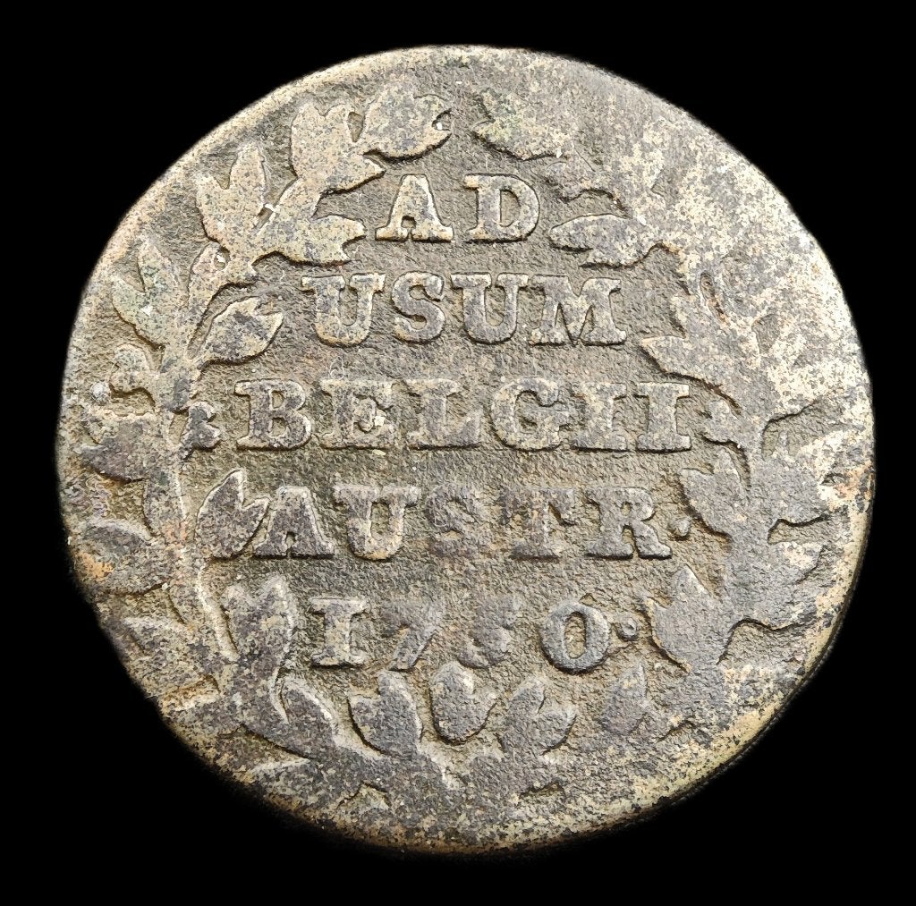1750 2 Liard Oostenrijkse-Nederlanden, Vóór koninkrijk, Verzenden, Zilver, Overige waardes