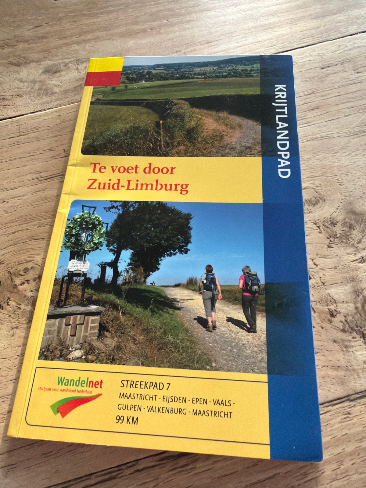 Krijtlandpad: Te voet door Zuid-Limburg - Wandelgids, Boeken, Reisgidsen, Overige merken, Fiets- of Wandelgids, Ophalen of Verzenden