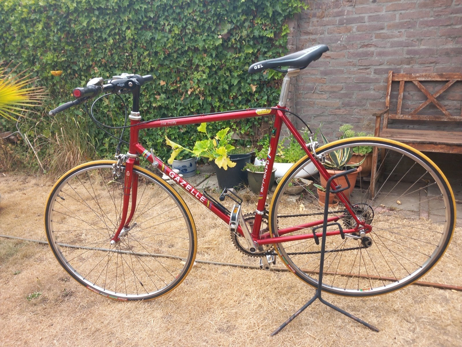 Mooie rode vinted fiets., Ophalen, 1 kind, Gazelle