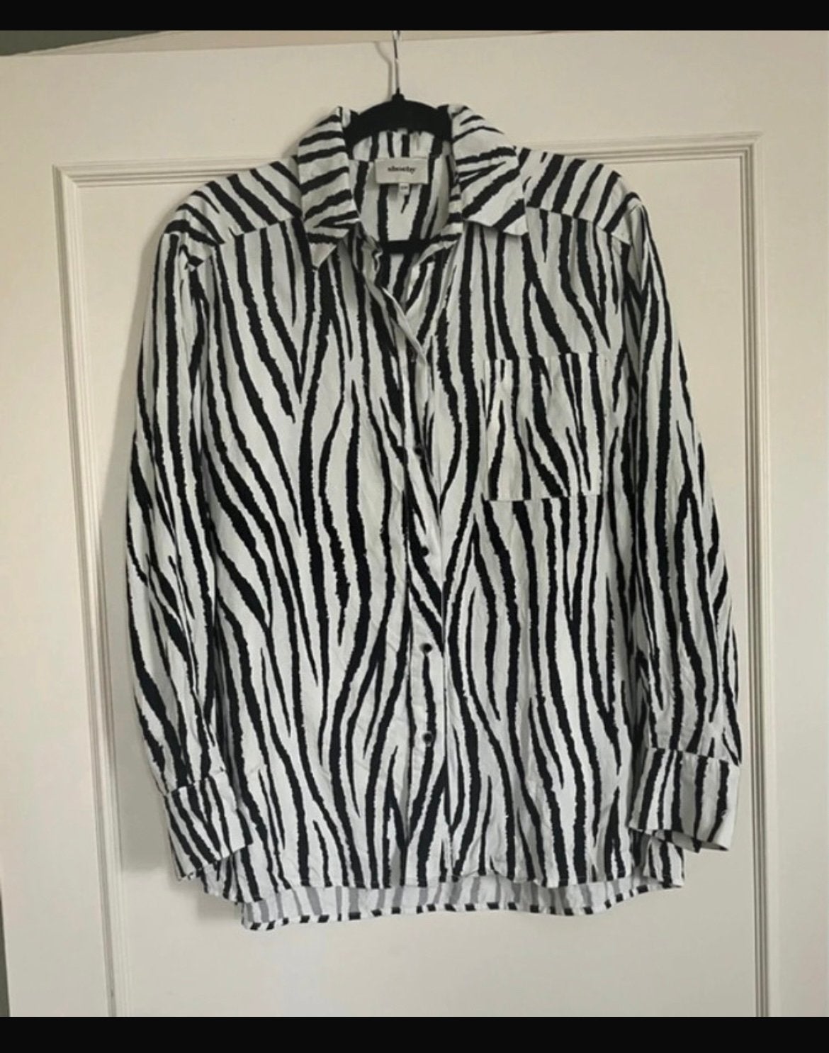 Zwart witte Shoeby blouse in maat S/M, Verzenden, Nieuw, Maat 36 (S), Wit
