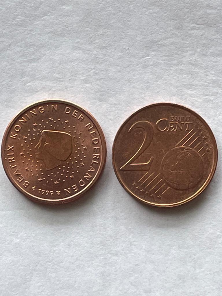 Nederland Euro munt van 2 cent  1999 , 2020 , 2021 en 2022., Ophalen of Verzenden, Overige landen, 2 cent, Losse munt