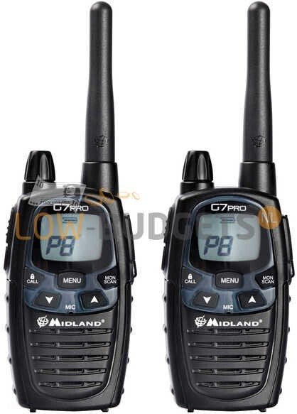 Midland G7 PRO Duo Set PMR446/LPD Portofoons, Verzenden, Nieuw