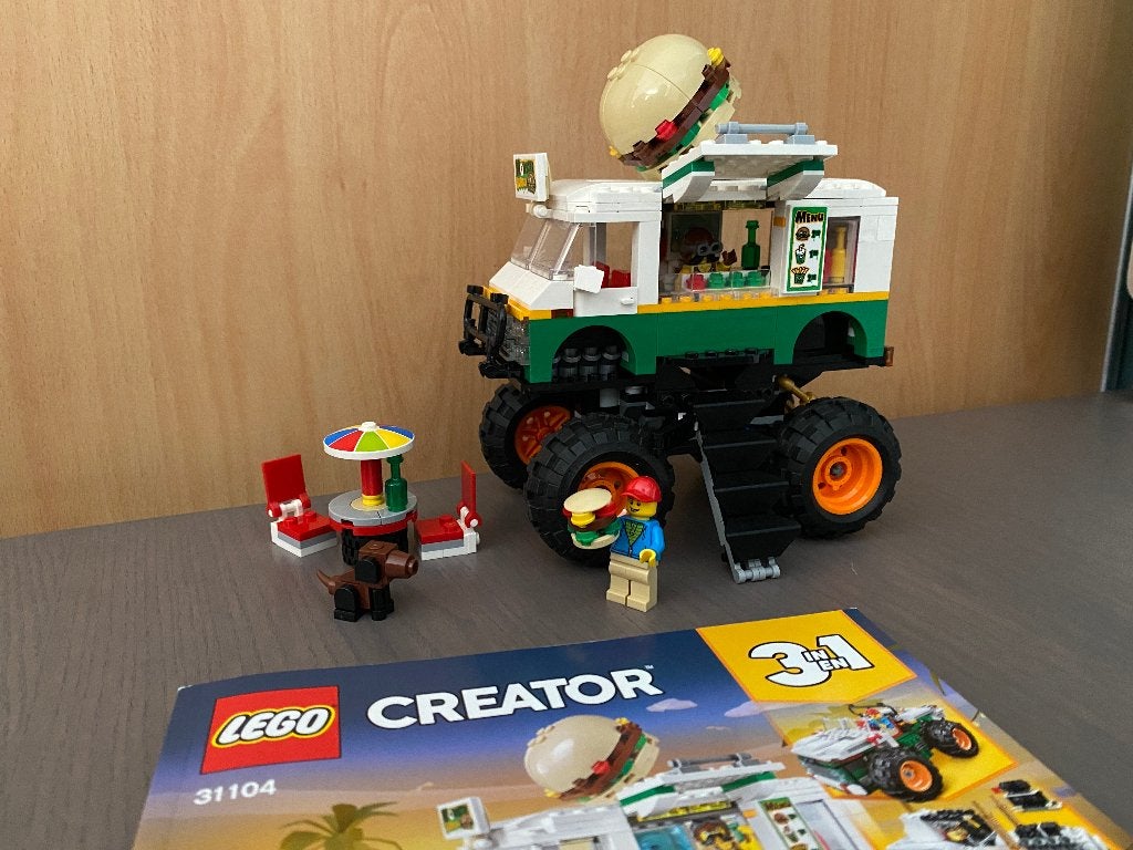 Lego 31104 Hamburgertruck, Lego, Ophalen of Verzenden, Zo goed als nieuw, Compleet