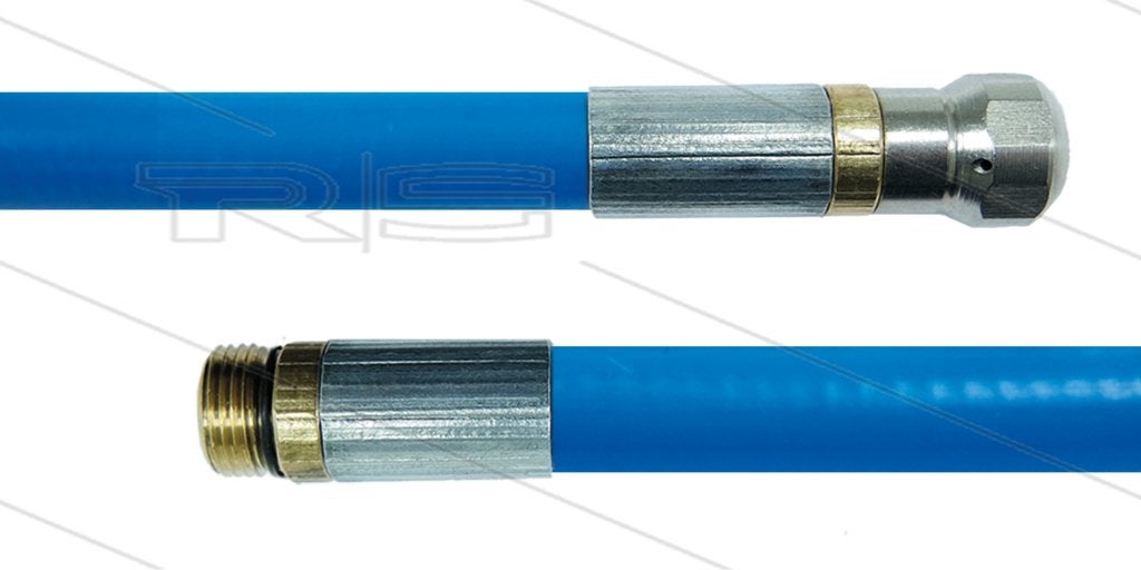 Blauwe Rioolslang 10m met 1/4 inch Nozzle, Verzenden