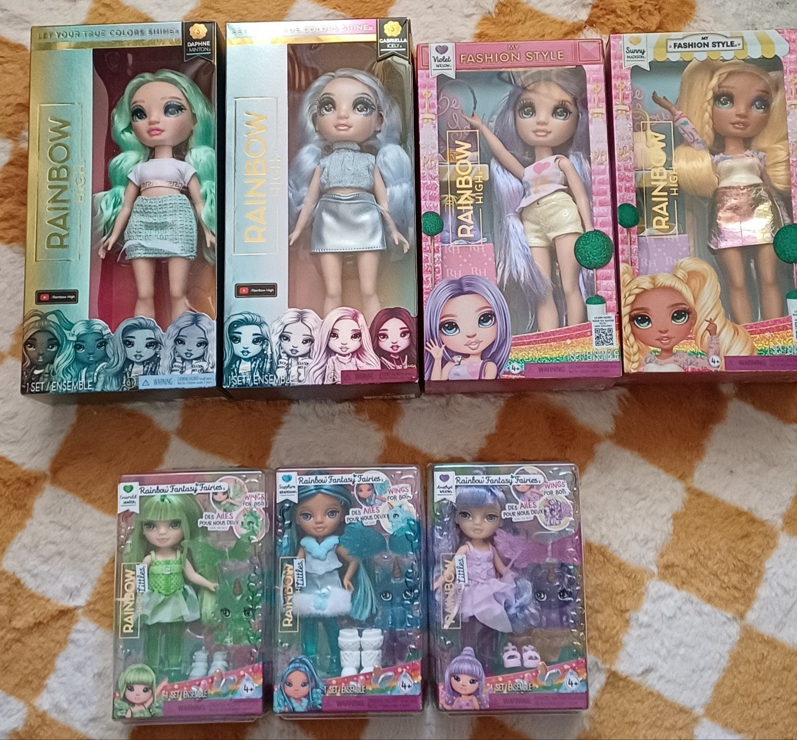 Set van 7 nieuwe Rainbow High poppen in originele verpakking, Kinderen en Baby's, Speelgoed | Poppen, Ophalen of Verzenden, Nieuw