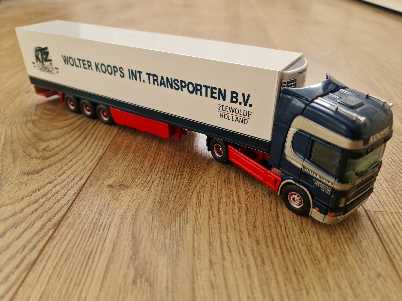 Scania Trekker Oplegger Wolter Koops, Ophalen of Verzenden, Groter dan 1:32, Truck, Overige merken