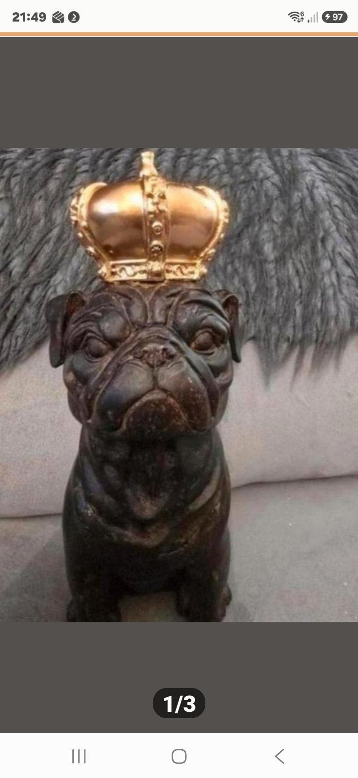 Prachtig en uniek beeldje een hond, Verzamelen, Beelden en Beeldjes, Nieuw, Dier, Ophalen of Verzenden