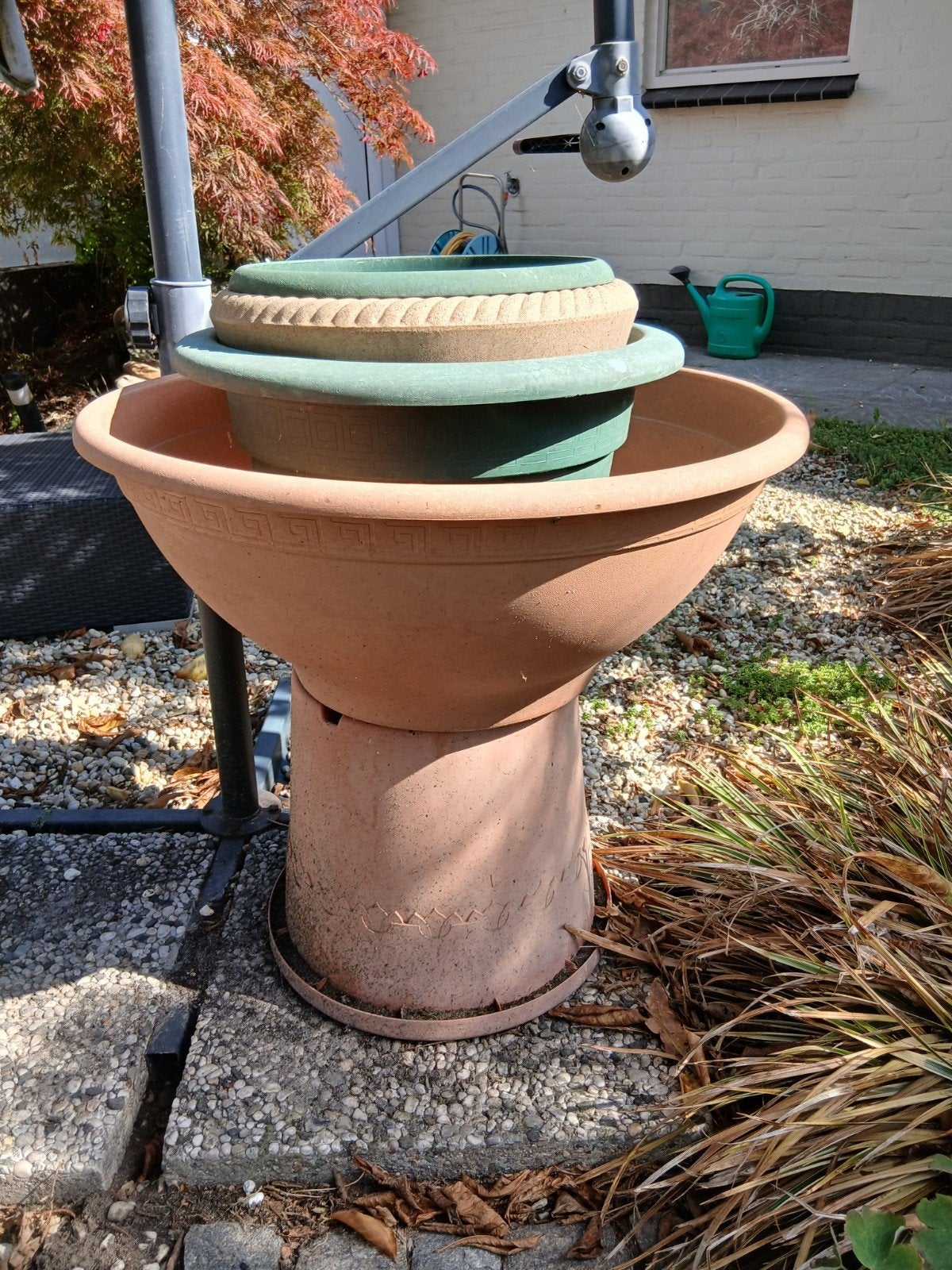 diverse buiten bloempotten, Ophalen, Rond, Kunststof, Minder dan 30 cm