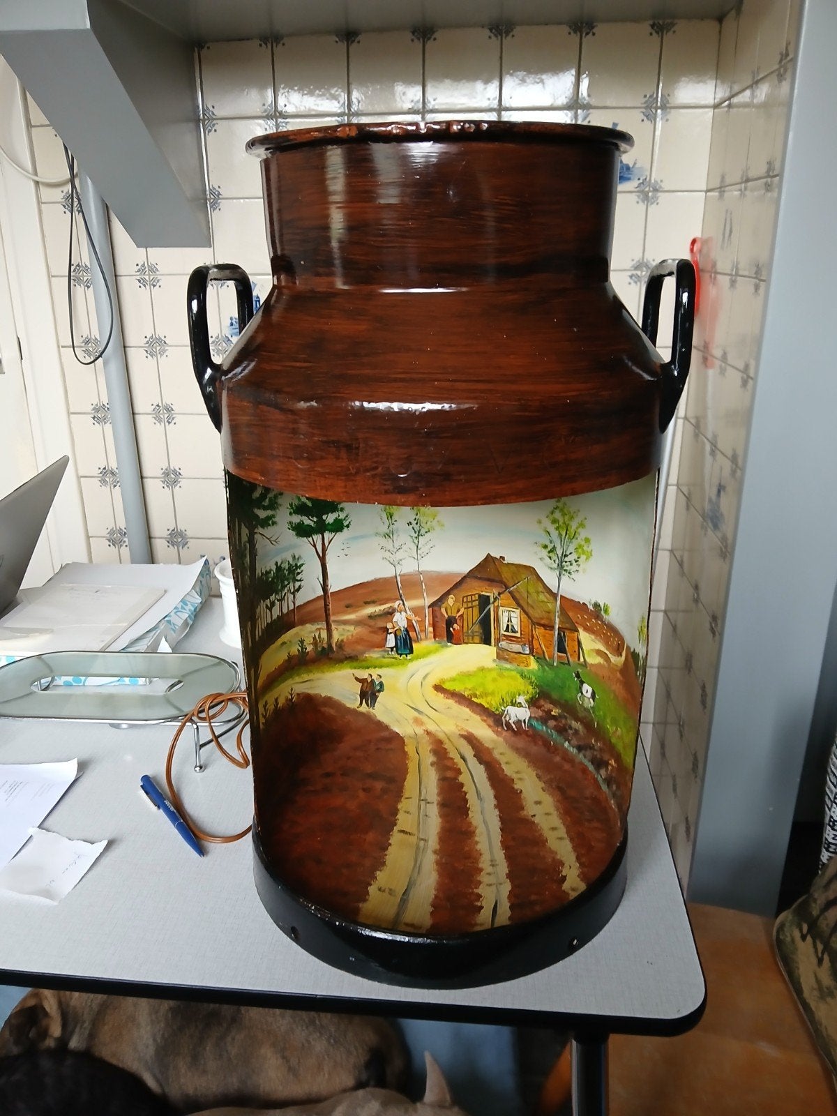 melkbus met verlichting, Ophalen