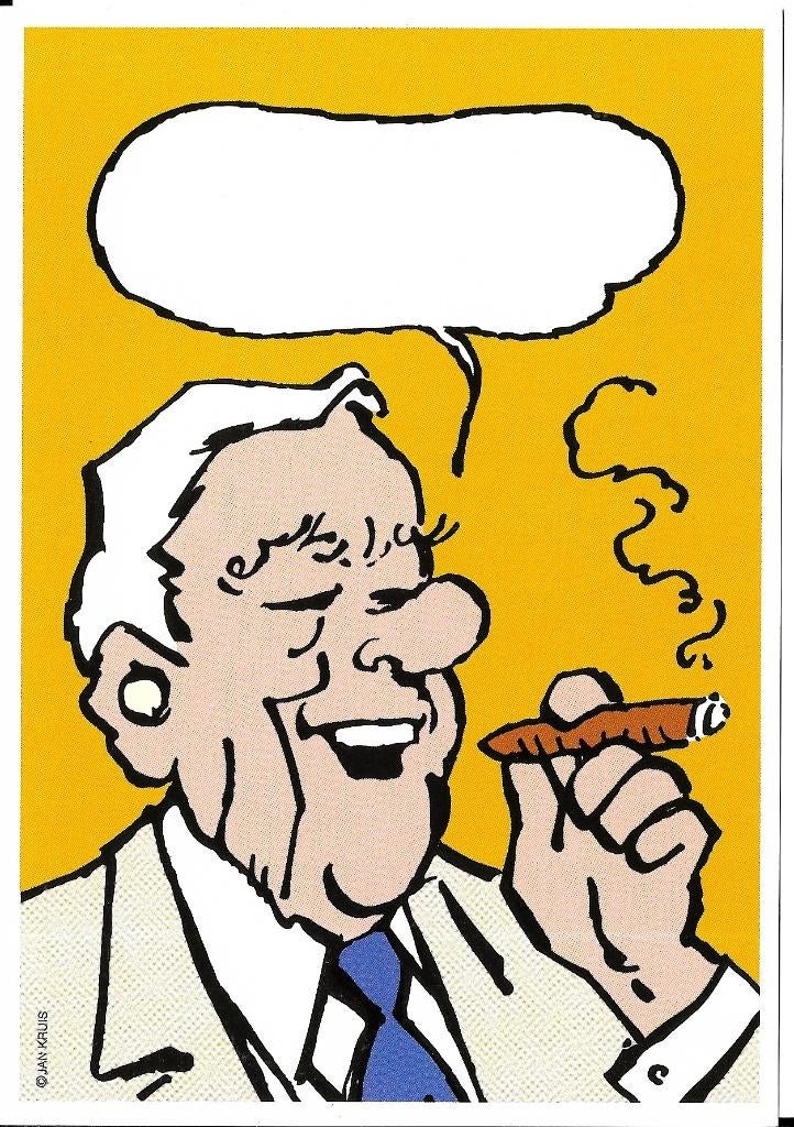 Ansichtkaart	Jan, Jans en de Kinderen	Opa	Gerrit Tromp, Verzenden, 1980 tot heden, Ongelopen, Overige thema's