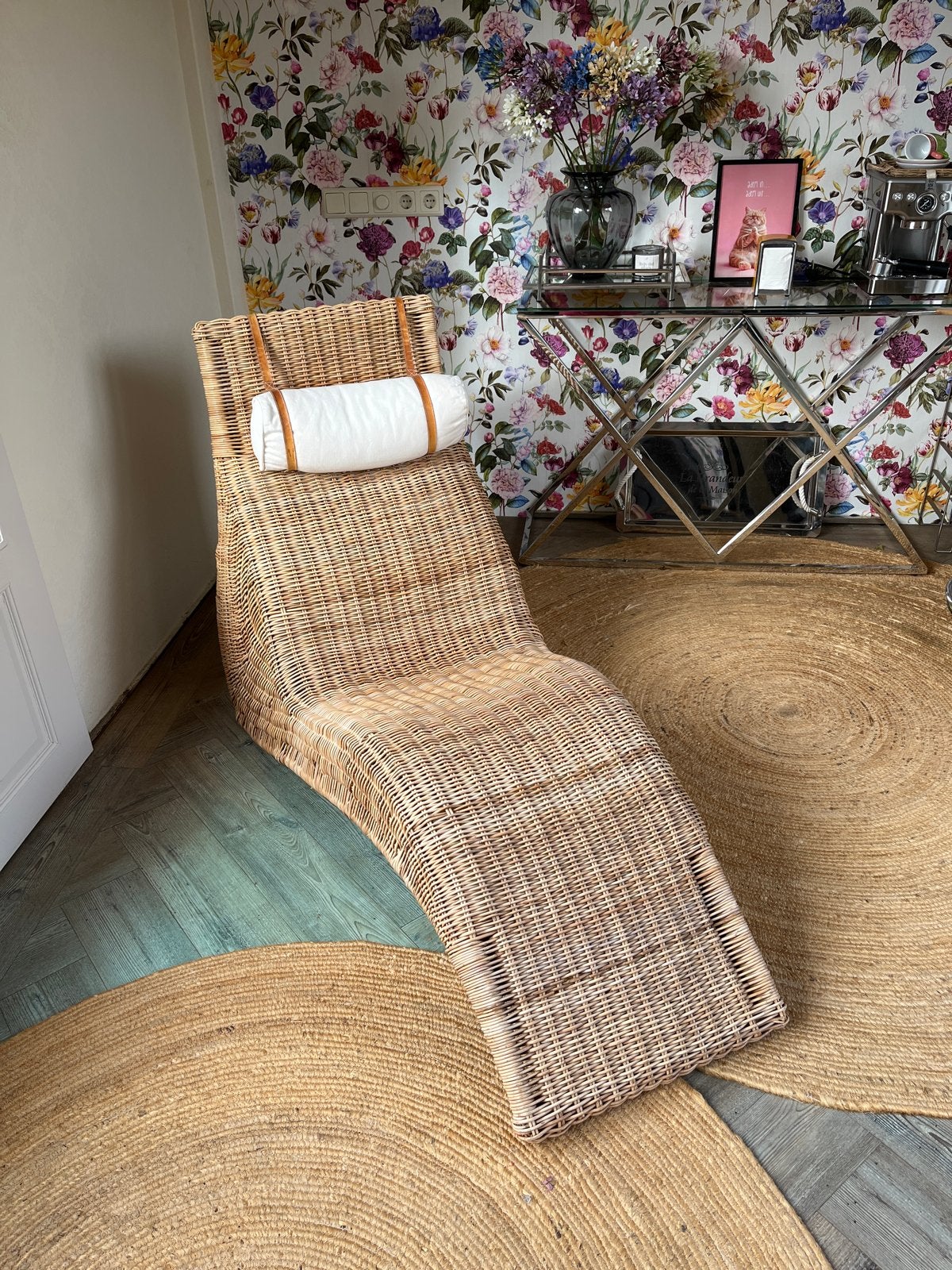 Ikea vintage chaise longue, Huis en Inrichting, Ophalen, Zo goed als nieuw, Eenpersoons, Minder dan 150 cm