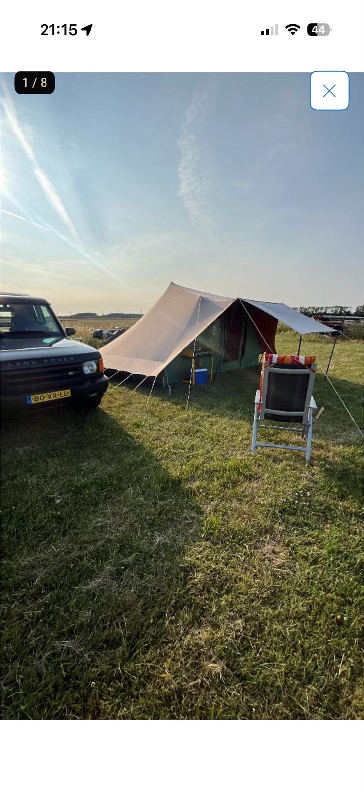 De Waard Albatros familietent met luifels en slaapcabines, Ophalen, Gebruikt, Meer dan 6