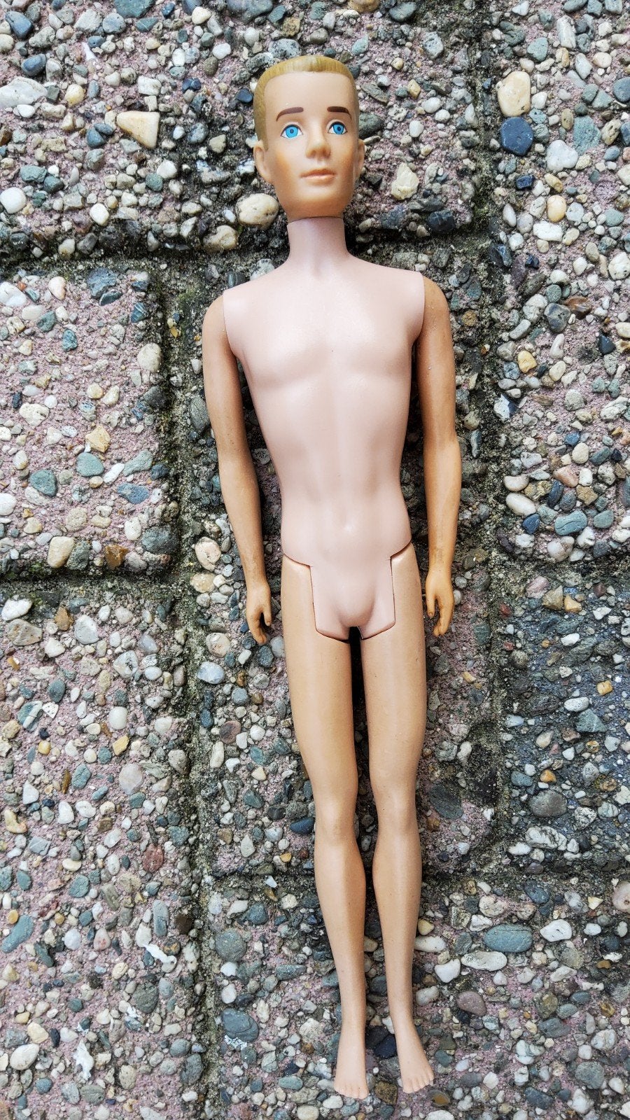 Vintage Barbie Ken pop 1960 Japan onder de voet, Ophalen of Verzenden