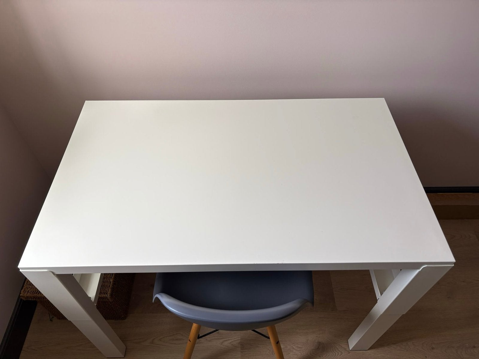 IKEA wit bureau - Ideaal voor thuiswerk of studie, Ophalen of Verzenden, Zo goed als nieuw, IKEA, Wit