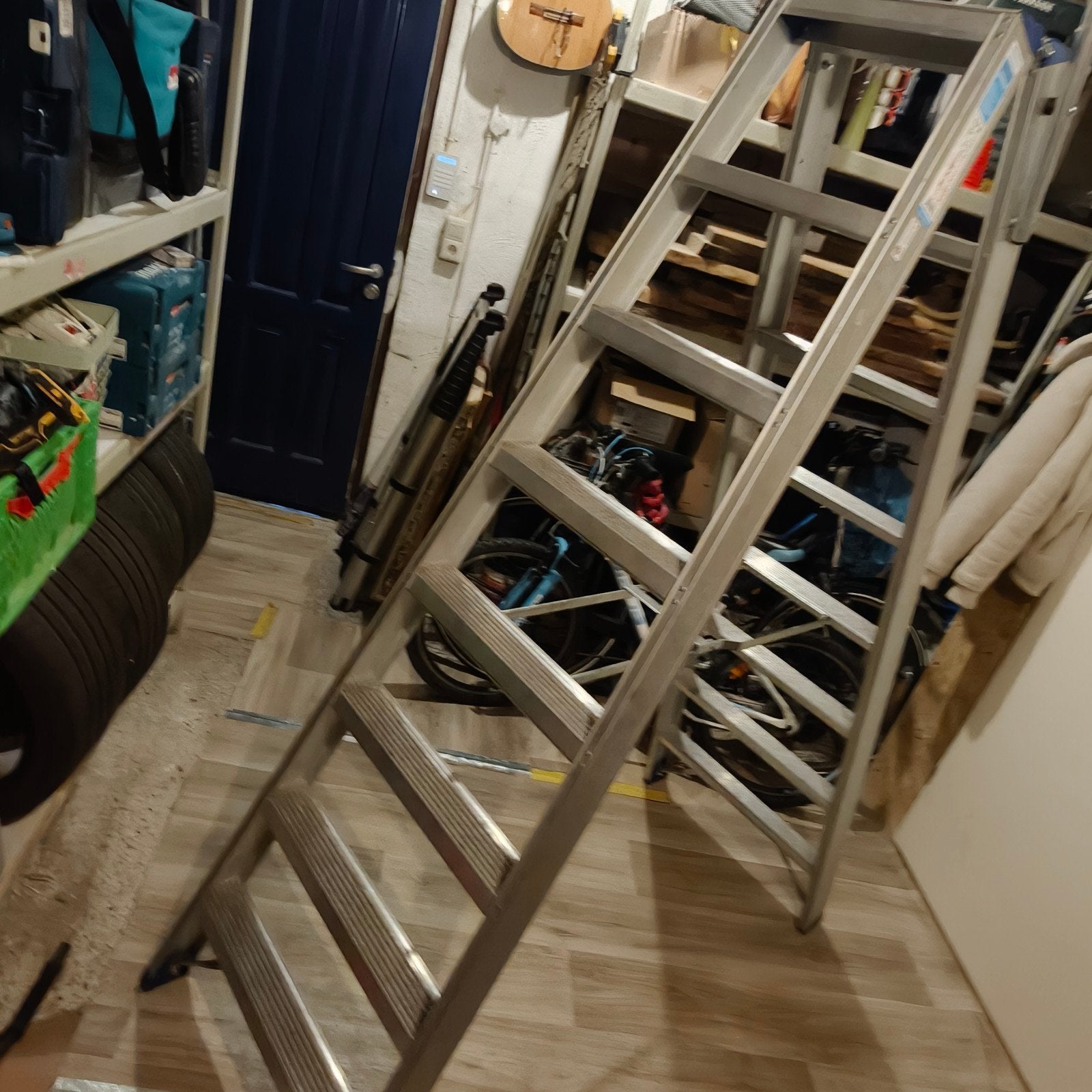 Eurostairs Dubbel-Trap Professioneel STXD-8 - Gebruikt, Doe-het-zelf en Verbouw, Ladders en Trappen, Gebruikt, Eurostairs, Trap