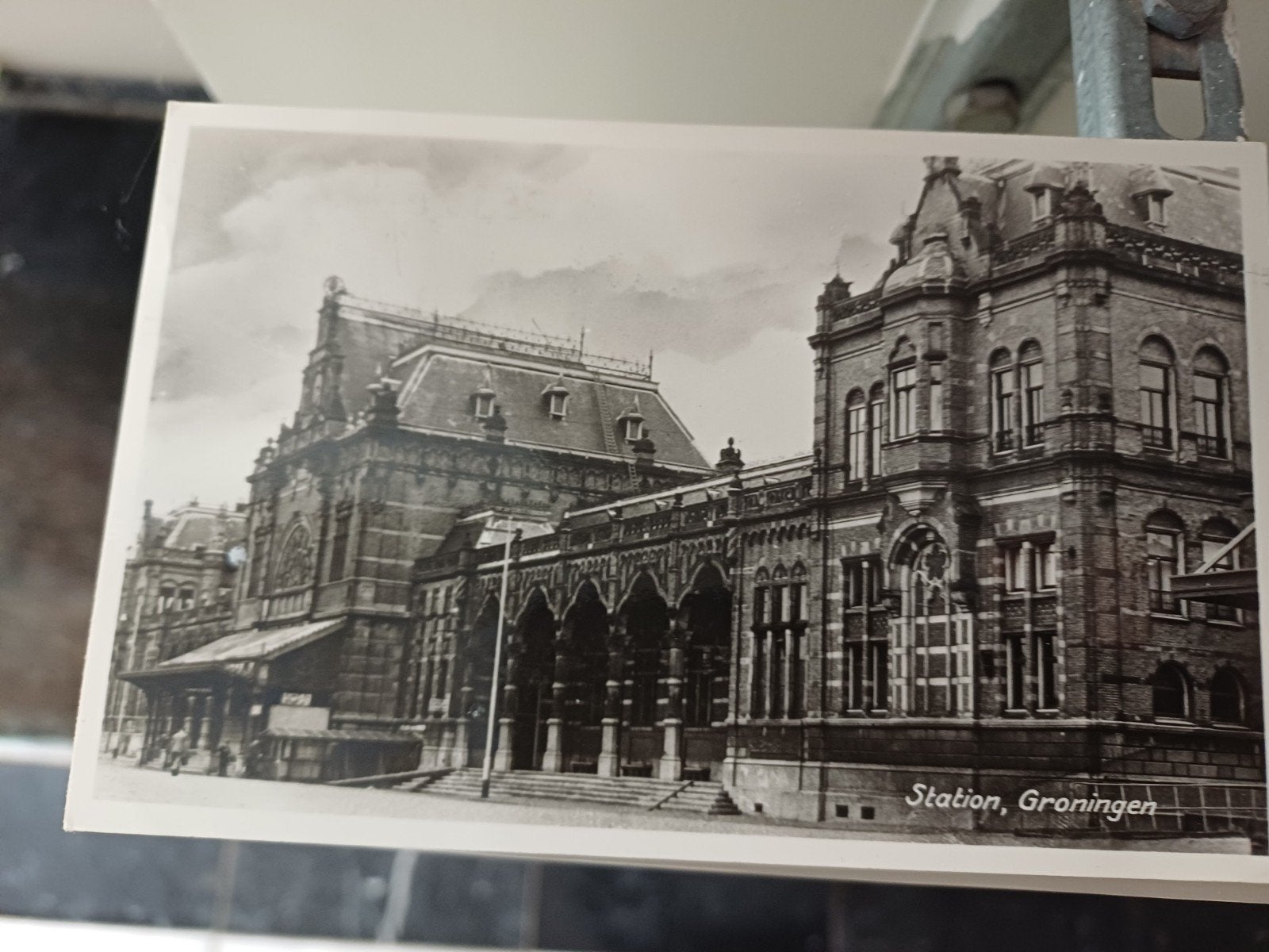 Groningen Treinstation 1953, Ophalen of Verzenden, 1940 tot 1960, Gelopen, Groningen