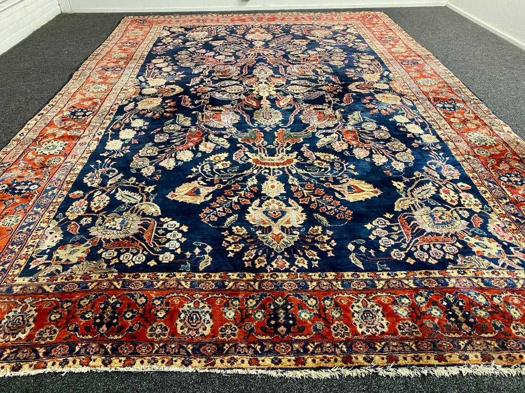 Mooi origineel Antiek handgeknoopt Perzische tapijt. ., Gebruikt, ., 200 cm of meer, Ophalen of Verzenden