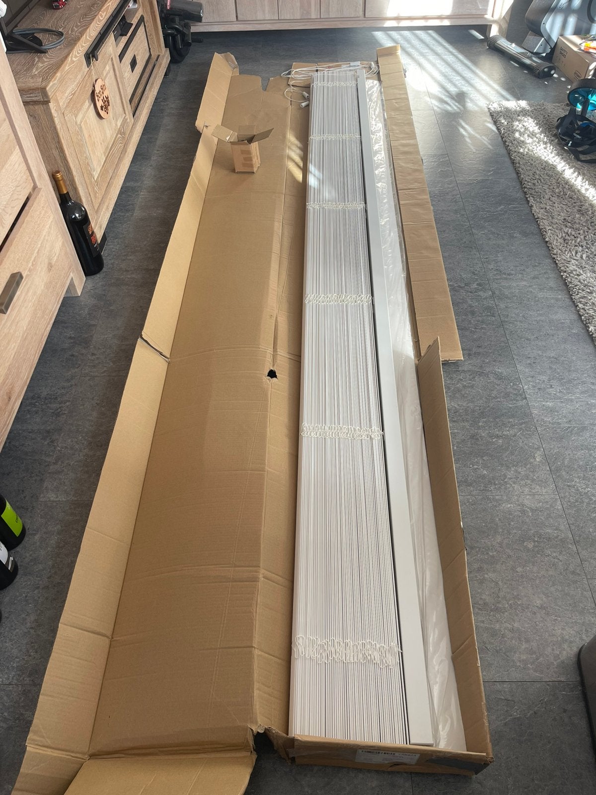 Nieuwe Veneta houten jaloezie 2885x2405mm Snow White, Ophalen, Wit, Hout, Nieuw