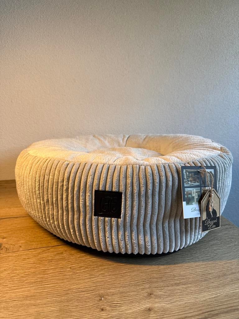 Designed by Lotte Ribbed Kattenmand Lichtgrijs 50x50x17 cm, Ophalen of Verzenden, Nieuw