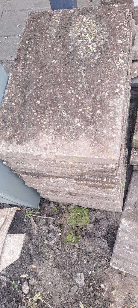 Gratis tuintegels in Zoetermeer, Tuin en Terras, Tegels en Klinkers, Gebruikt, Ophalen of Verzenden, 10 m² of meer, Beton