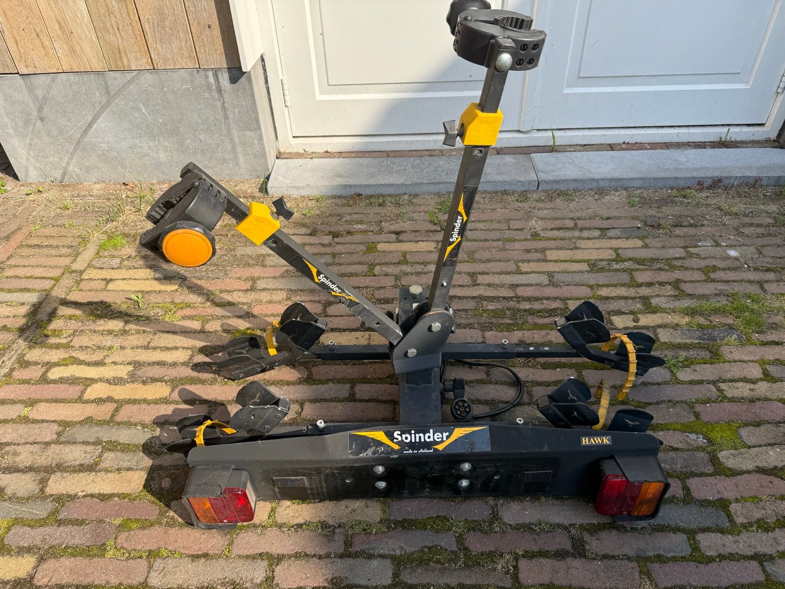 Spinder Hawk fietsendrager voor 2 fietsen, Gebruikt, Ophalen of Verzenden, 2 fietsen, Trekhaakdrager