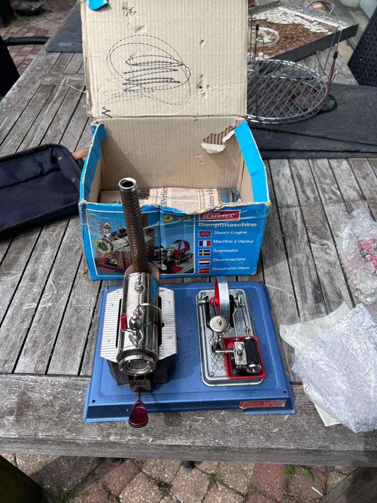 Wilesco stoommachine D10 met zaag, Ophalen of Verzenden, Gebruikt