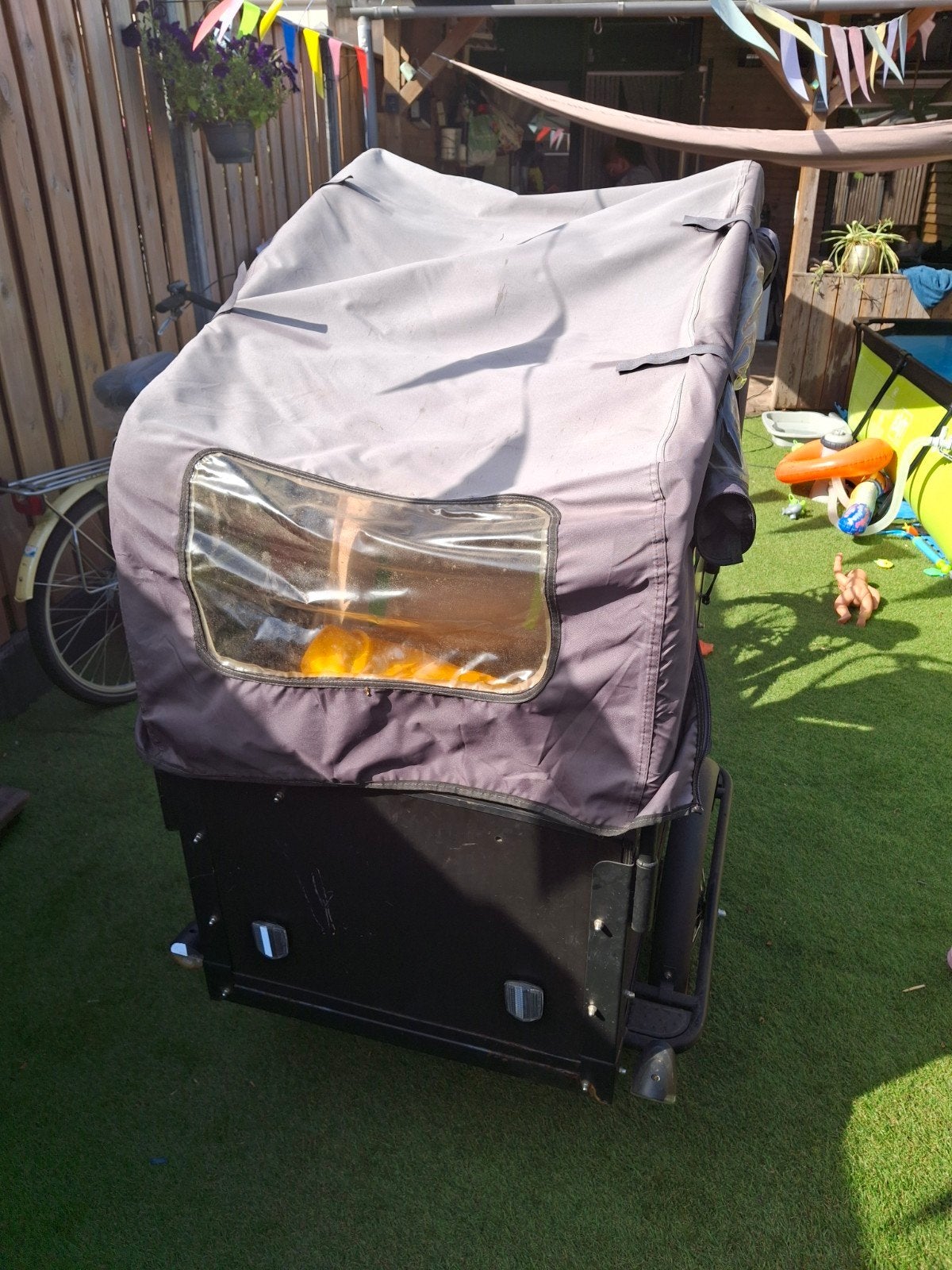qivelo gargo v 2.0 e bike special bakfiets, Fietsen en Brommers, Fietsen | Bakfietsen, Ophalen of Verzenden, Gebruikt, 4 kinderen of meer