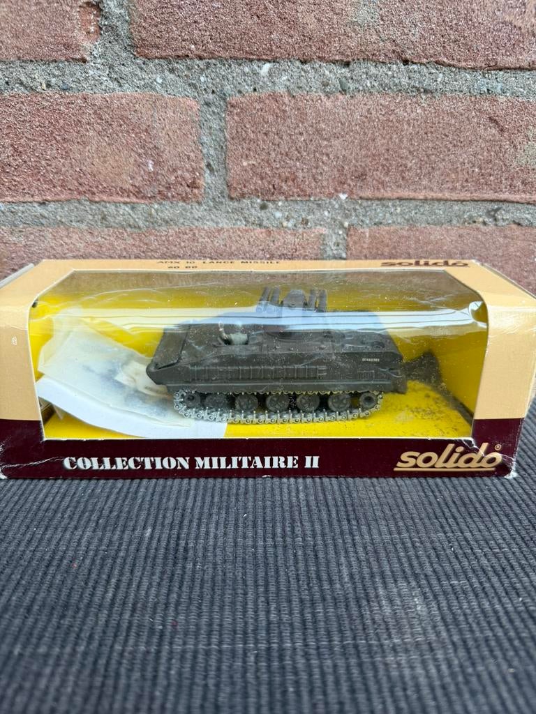 1:43 Solido AMX 20 Lance missile stmy/leger, Ophalen of Verzenden, Zo goed als nieuw, Auto, Solido
