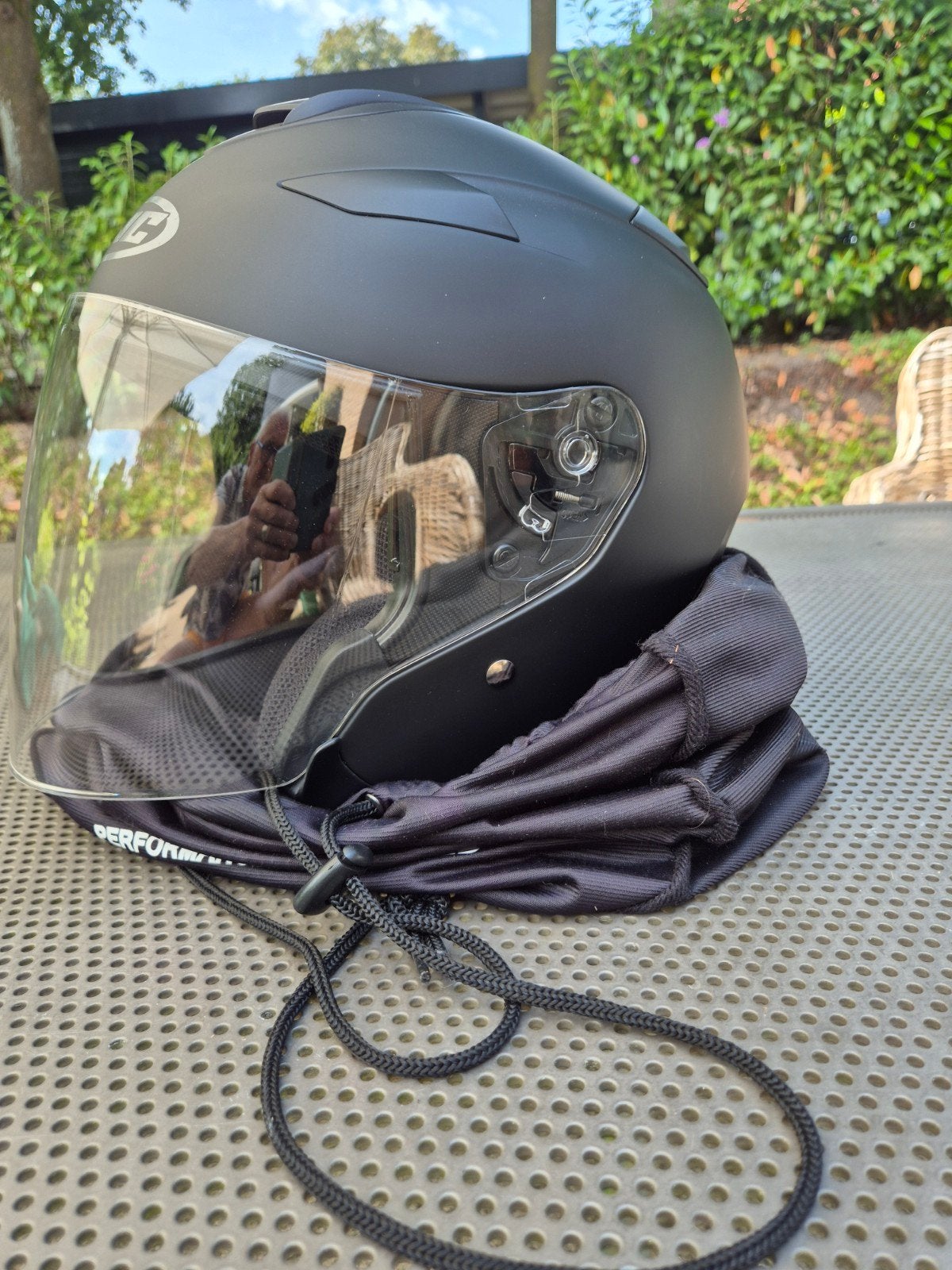 Motorhelm HJC IS-33 II met zonnevizier, Ophalen, XL, Integraalhelm, HJC