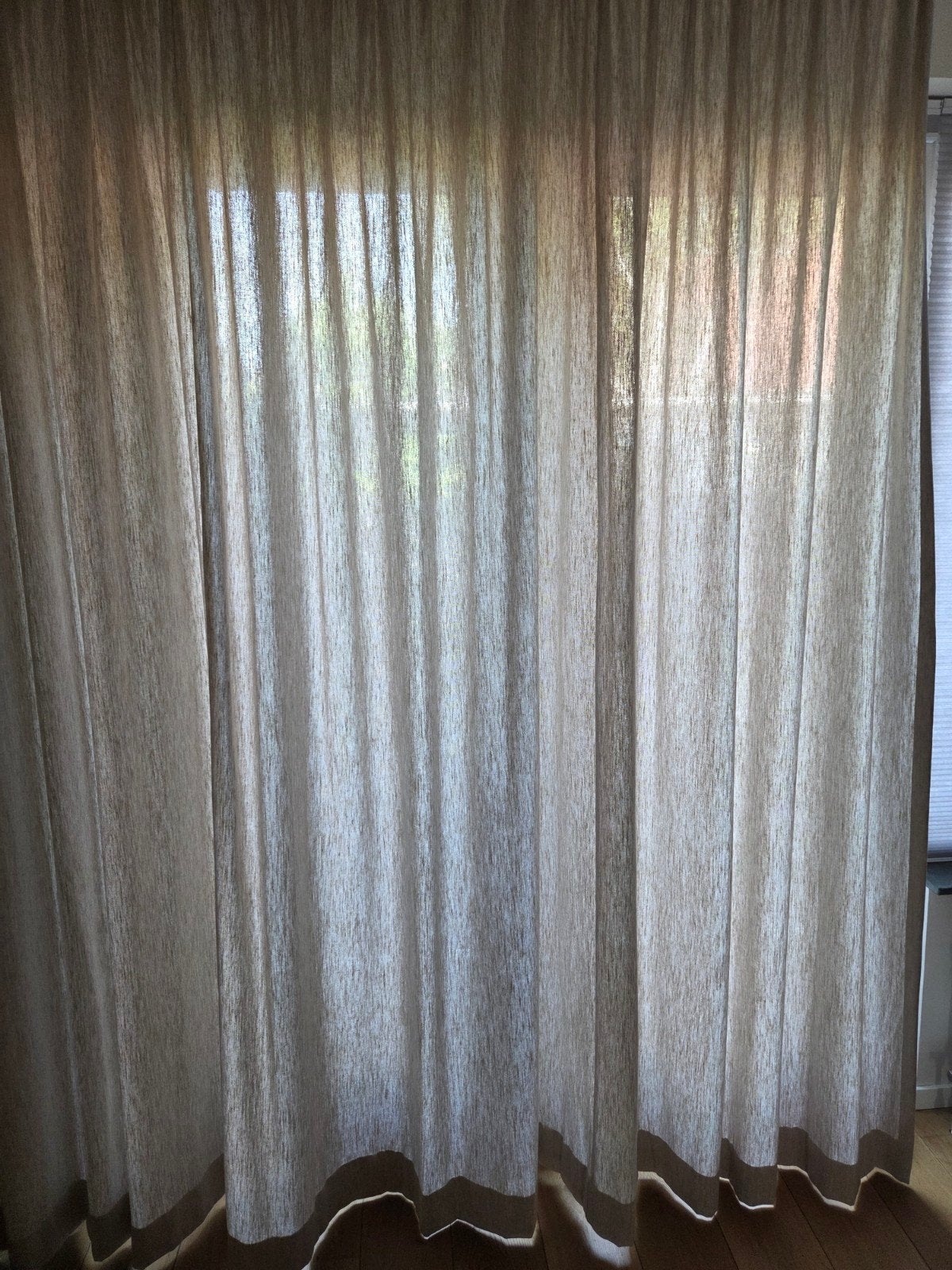 Hema Calais Ecru Lichtdoorlatende Gordijnen (2 delen), Huis en Inrichting, Ophalen, Overige merken, Nieuw, Gordijn