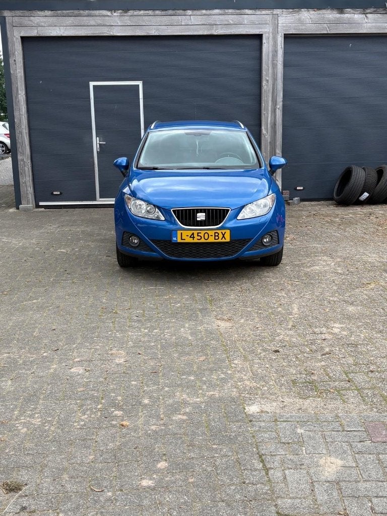 Seat Ibiza 1.4 63KW ST 2010 Blauw, Auto's, Voorwielaandrijving, Euro 5, Stof, 40 €/maand