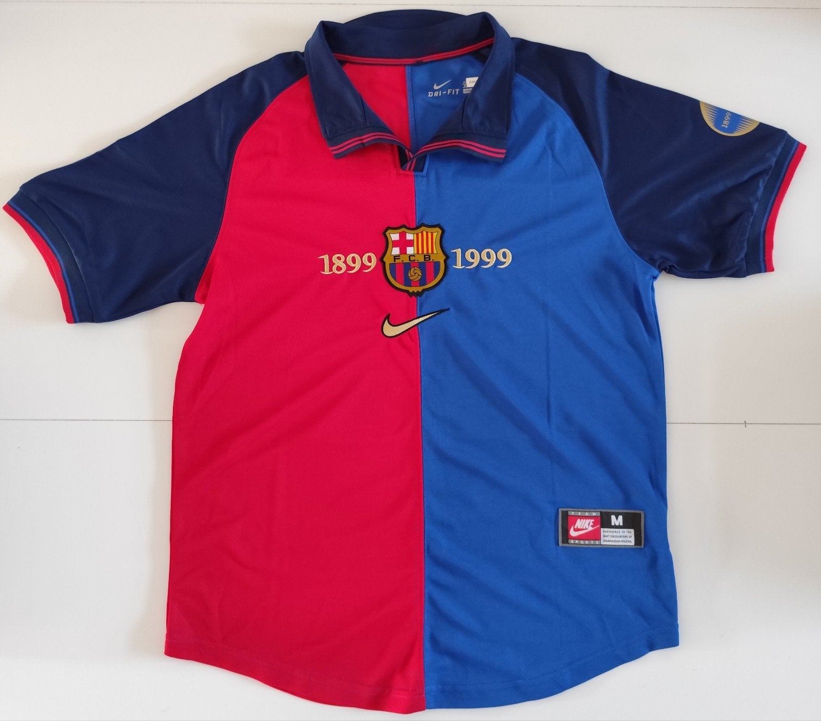 Gesigneerd FC Barcelona Litmanen shirt 1899-1999, Shirt, Verzenden, ., Maat M