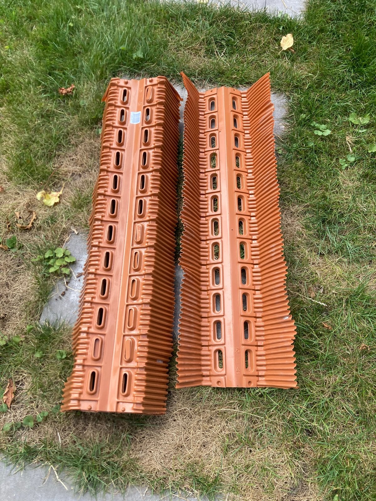 6x ondervorst oranje., Ophalen, Kunststof, Gebruikt, Zwart