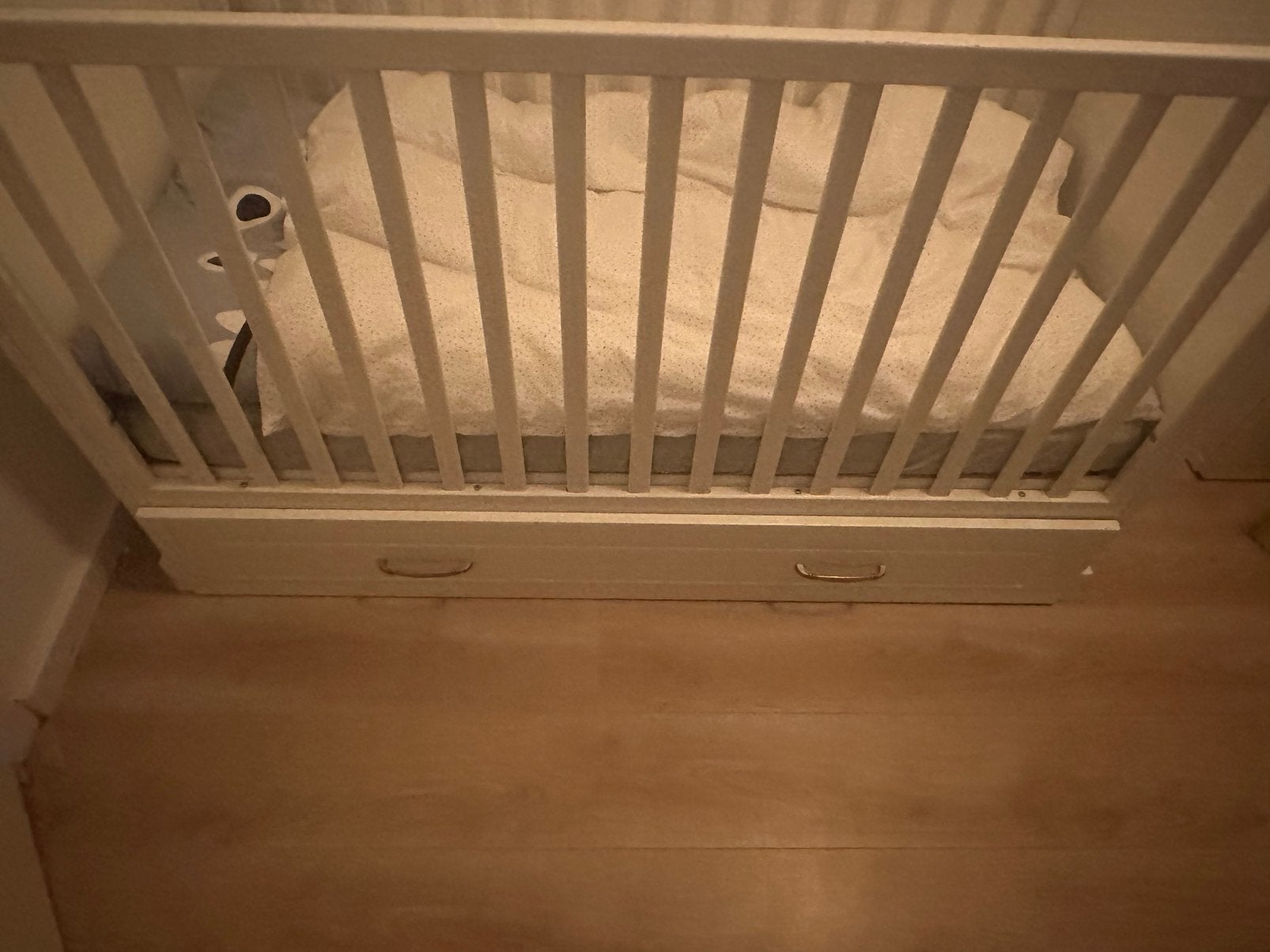 Ledikant 181 bij 51breed met lattebodum en aero sleep matras, Ophalen of Verzenden, Zo goed als nieuw