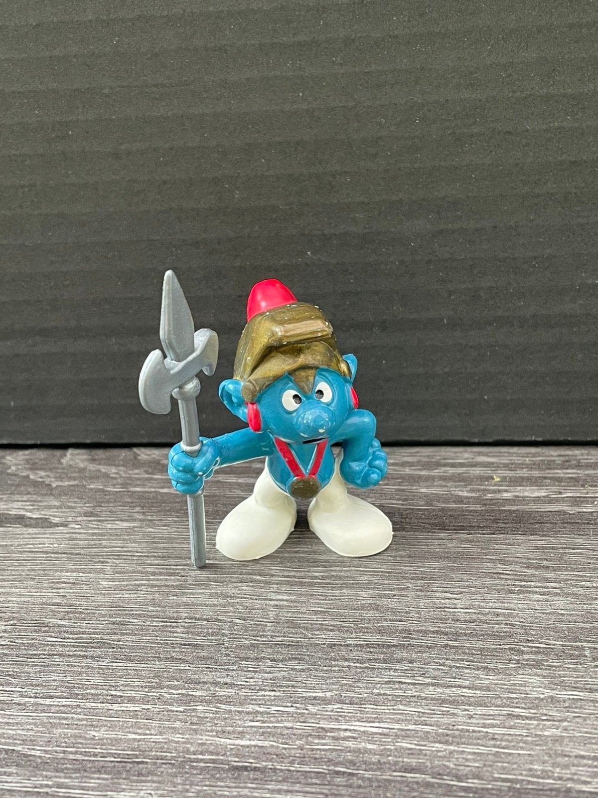 Smurf poortwachter - Vintage Smurfen figuurtje, Ophalen of Verzenden, Gebruikt, Overige Smurfen, Poppetje, Figuurtje of Knuffel
