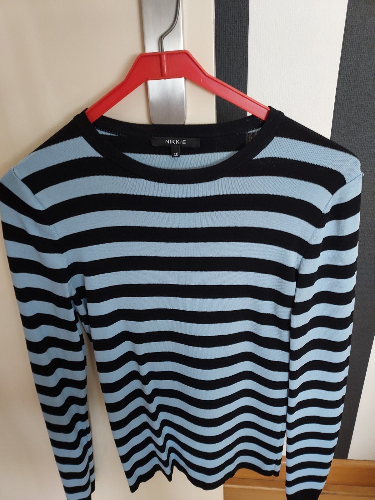 Nikkie gestreepte trui - Maat 40, Maat 38/40 (M), Blauw, Ophalen of Verzenden, Zo goed als nieuw