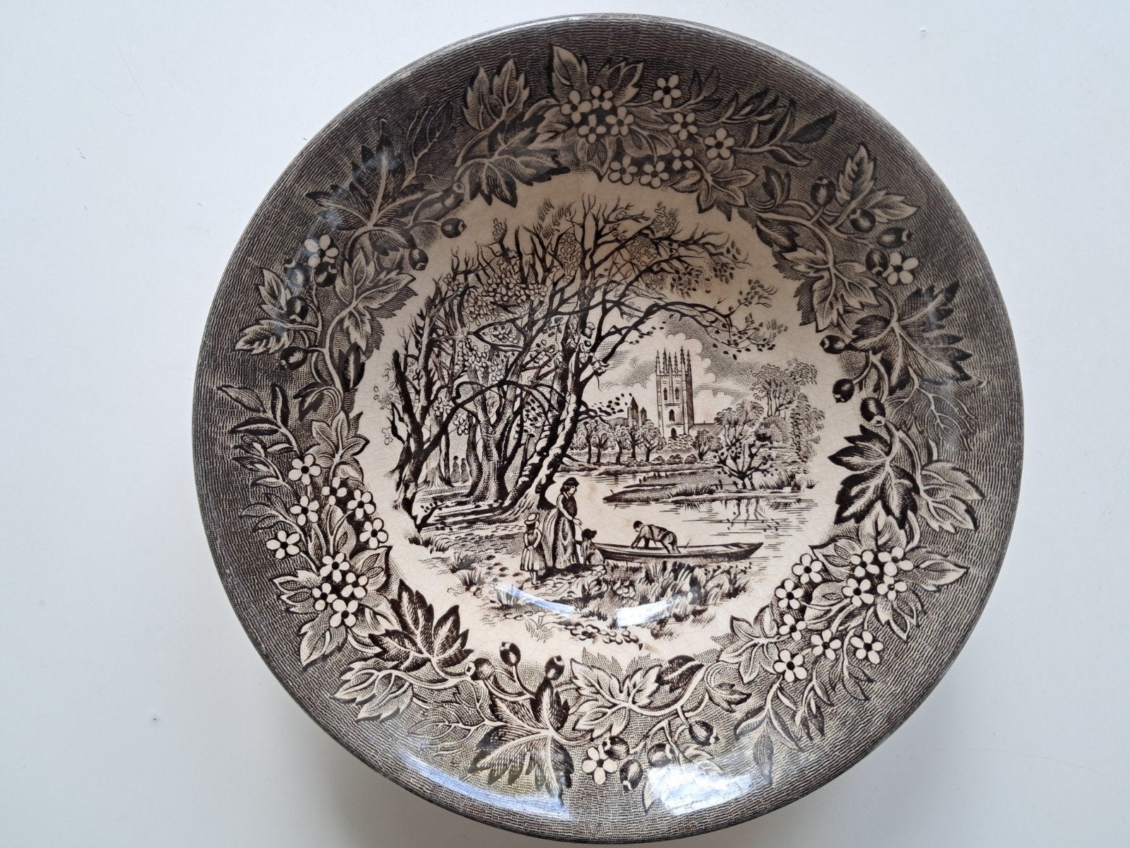Engelse schaal Ironstone Tableware Castles keramiek, Ophalen of Verzenden