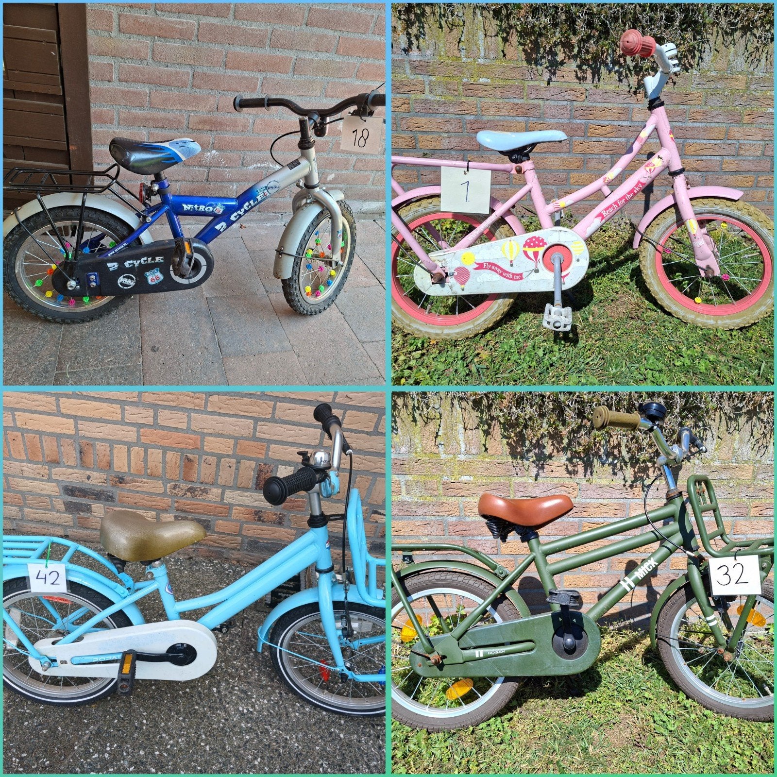 Diverse kinderfietsen 12.5, 14 en 16 inch, Fietsen en Brommers, Fietsen | Kinderfietsjes, Ophalen, Gebruikt, 16 tot 20 inch