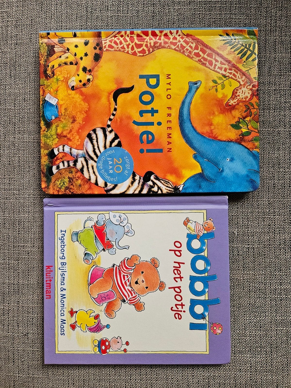 Potje! en Bobbi op het potje - Boekjes zindelijkheid, Fictie algemeen, Jongen of Meisje, Ophalen of Verzenden, Zo goed als nieuw