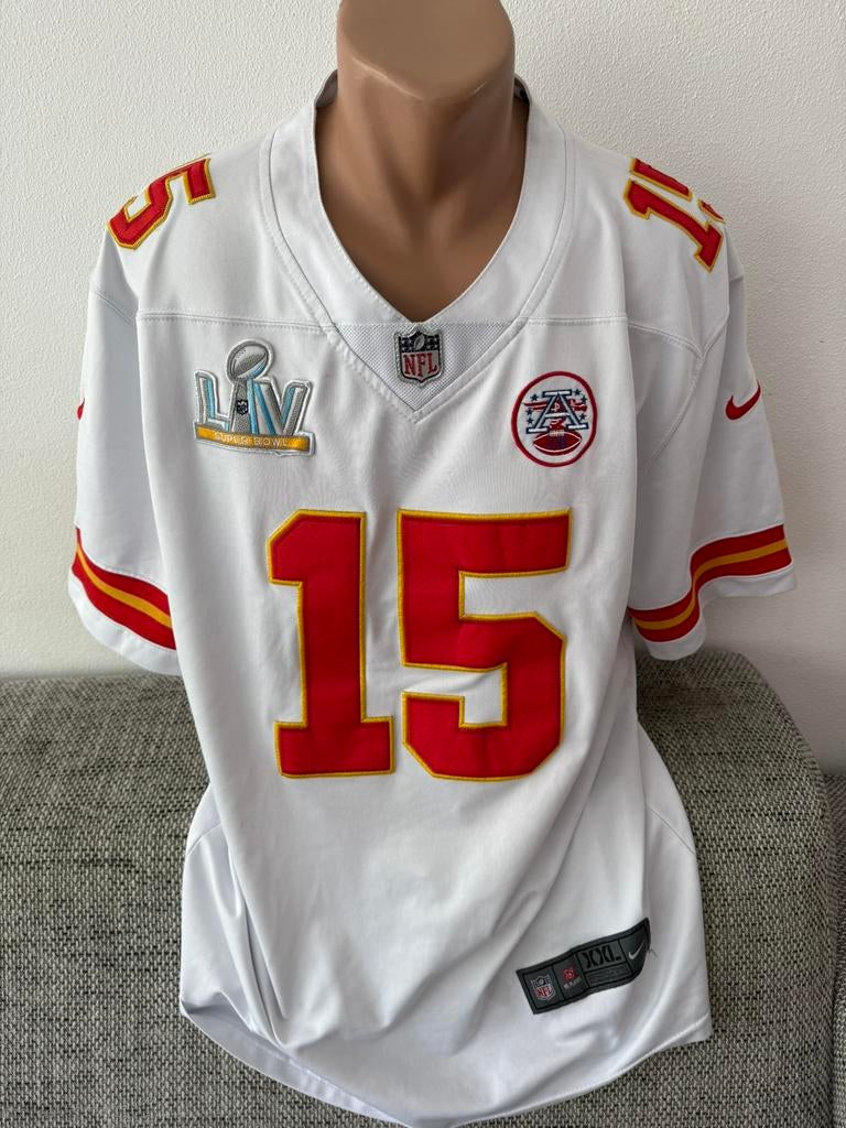 NFL jersey Kansas City Chiefs - Patrick Mahomes - SuperBowl, Ophalen of Verzenden, Gebruikt, Overige sporten, Shirt