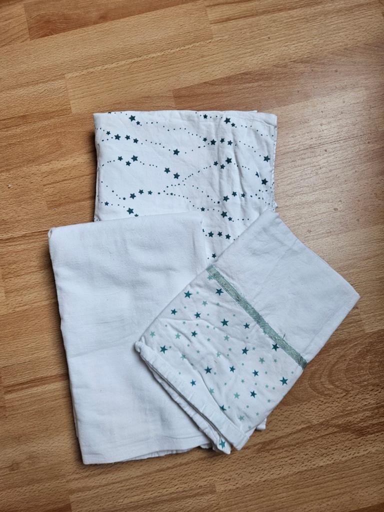 Beddengoed pakket (wieg en ledikant), Kinderen en Baby's, Kinderkamer | Beddengoed, Gebruikt, Blauw, Overige typen, Ophalen of Verzenden