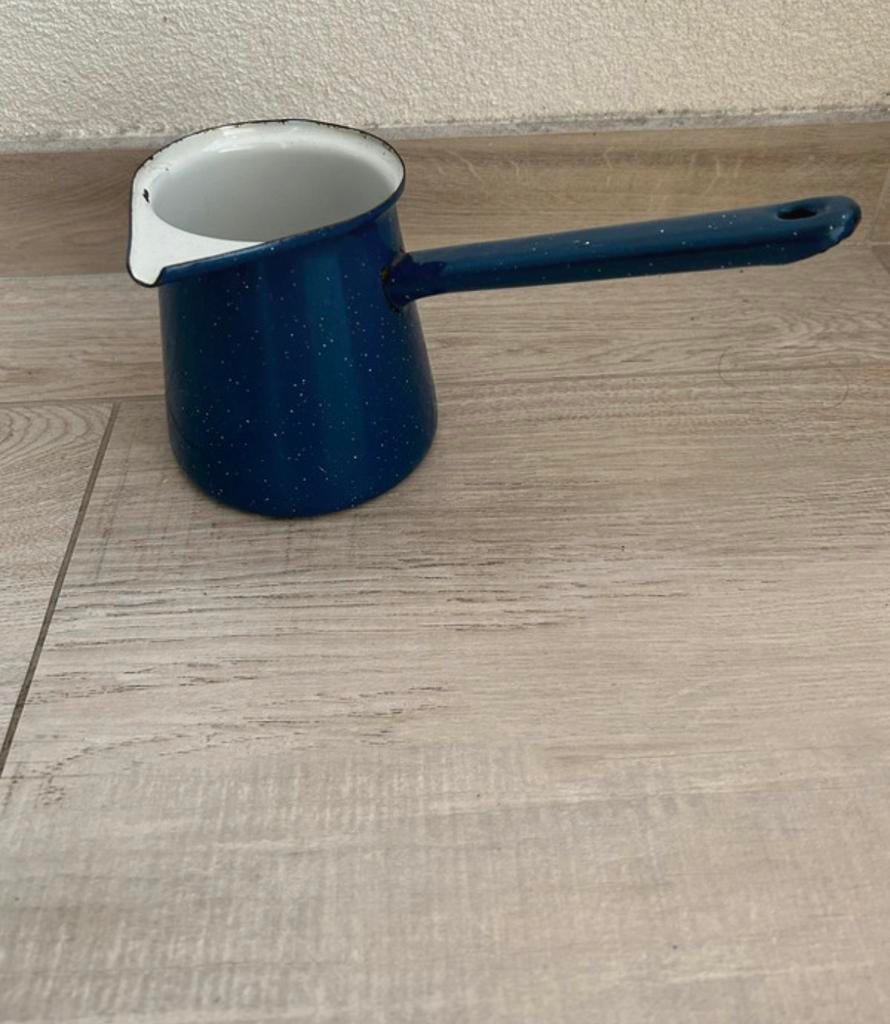 Emaille melkkannetje, Antiek en Kunst, Antiek | Emaille, Ophalen of Verzenden
