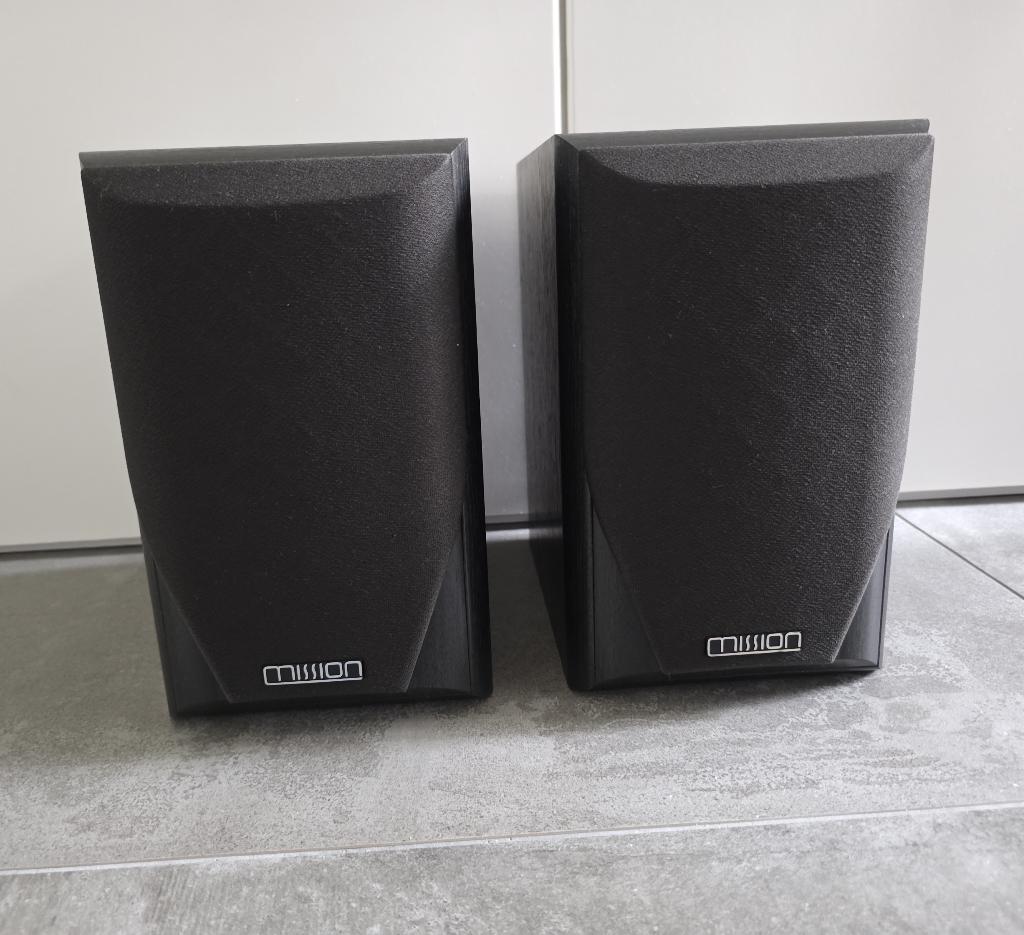 MISSION speakers, Audio, Tv en Foto, Luidsprekers, Zo goed als nieuw, Front, Rear of Stereo speakers, 60 tot 120 watt, Overige merken