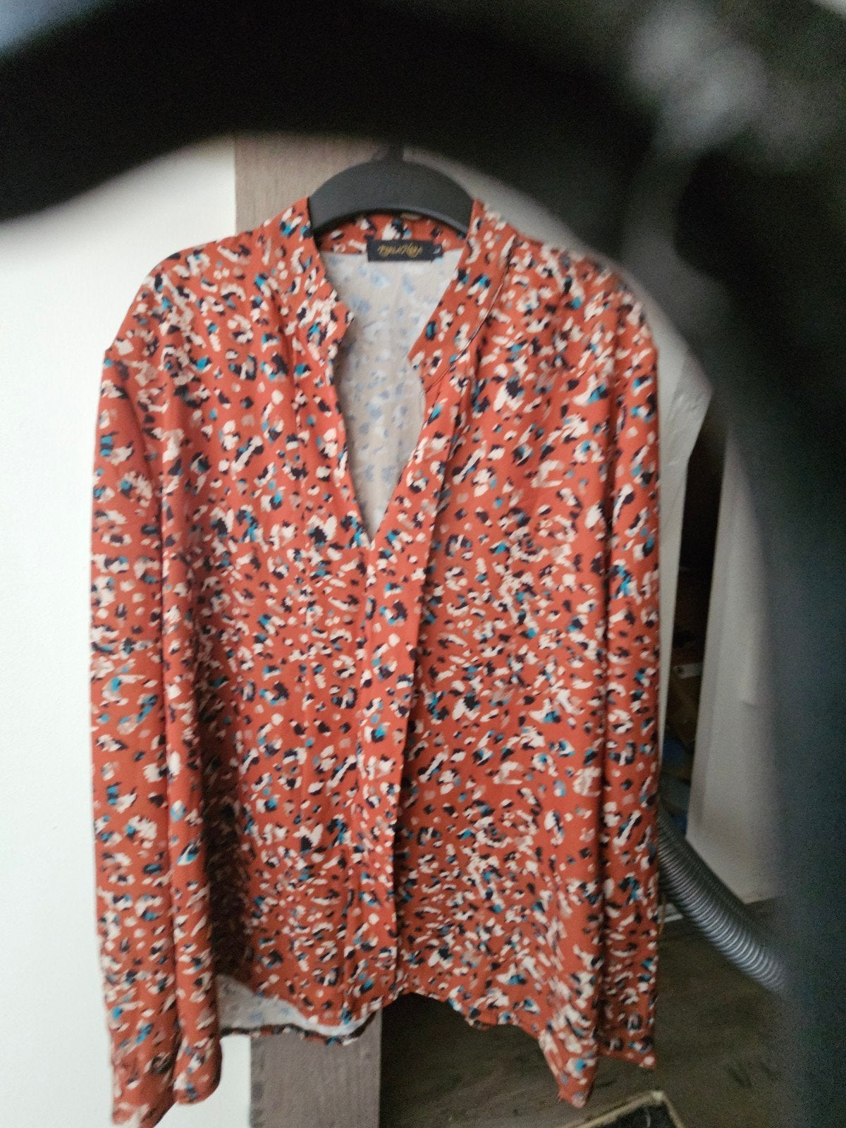 Perla Nera Blouse met print - Maat L, Perla Nera, Bruin, Maat 42/44 (L), Ophalen of Verzenden