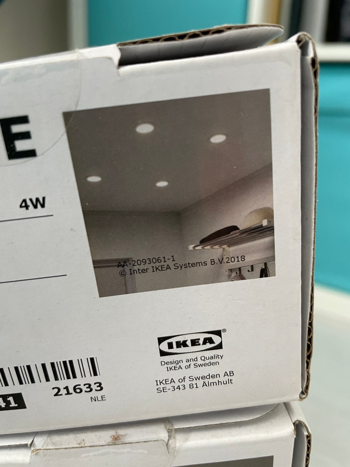 4 x nieuwe IKEA LAKENE LED inbouwspots (opaalwit), Kunststof, Nieuw, Ophalen of Verzenden, LED