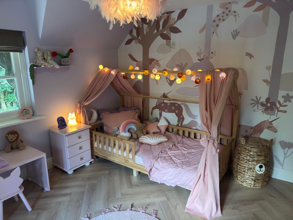 ROOMblush Unicorn Pastel Behang - 3 banen over, Ophalen of Verzenden, Minder dan 10 m², Roze